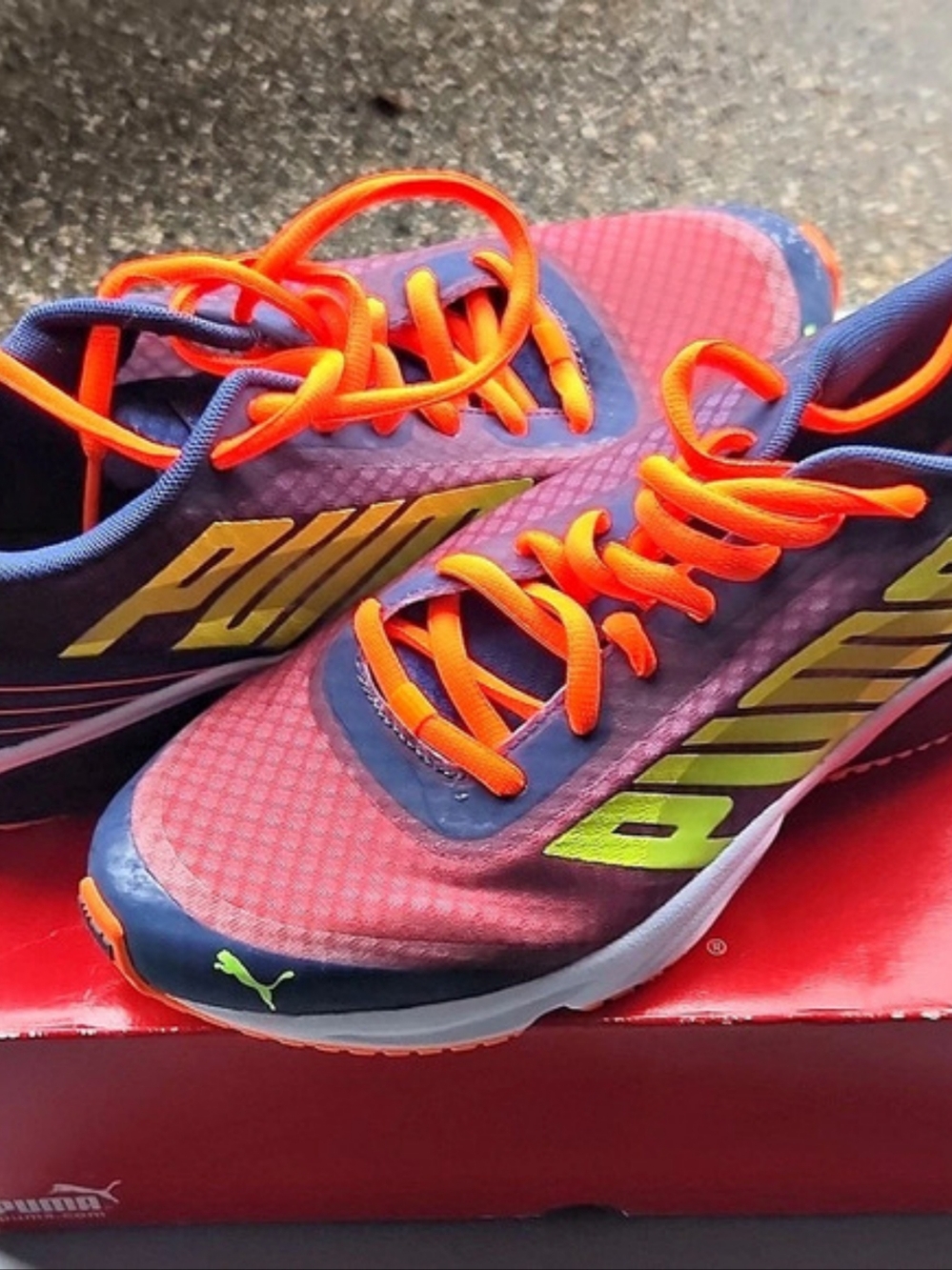Puma BioWeb Elite Athletic Shoes Pink & Blue